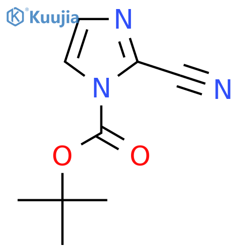 Tert-butyl 2-cyanoimidazole-1-carboxylate structure