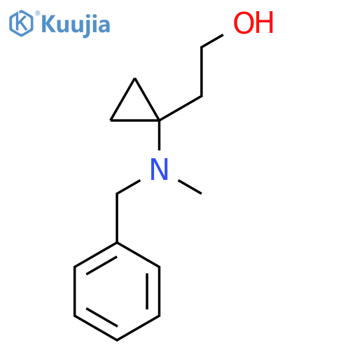 2-[1-[Benzyl(methyl)amino]cyclopropyl]ethanol structure