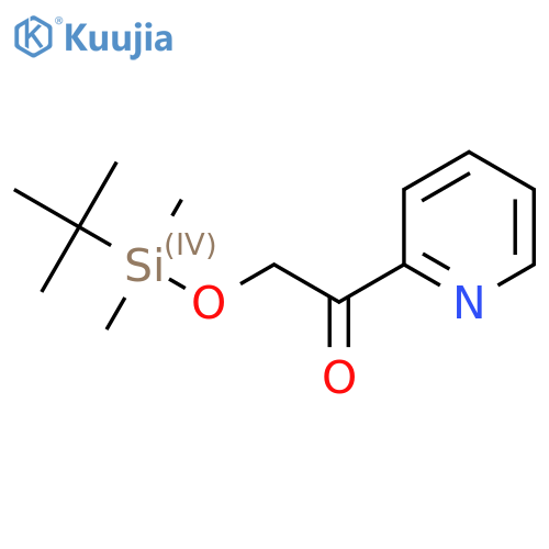 2-[Tert-butyl(dimethyl)silyl]oxy-1-(2-pyridyl)ethanone structure