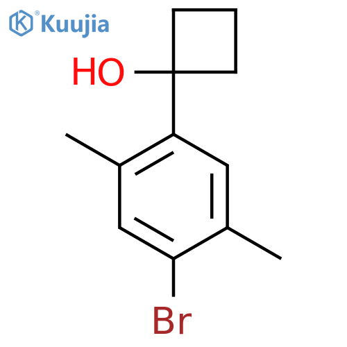 1-(4-Bromo-2,5-dimethylphenyl)cyclobutanol structure