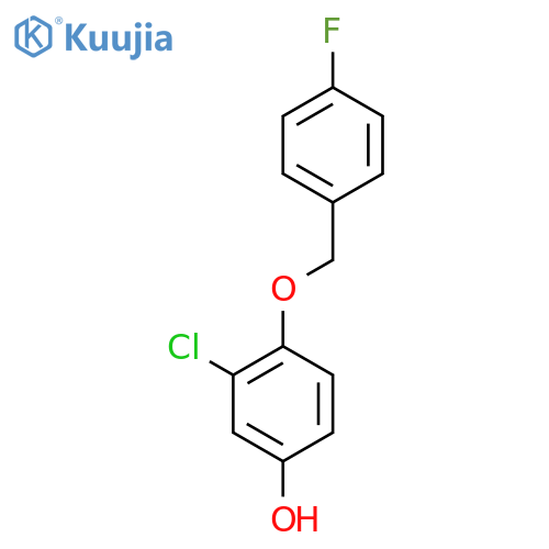 3-Chloro-4-((4-fluorobenZyl)oxy)phenol structure