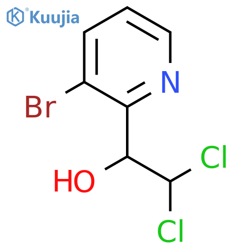 1-(3-Bromopyridin-2-yl)-2,2-dichloroethanol structure