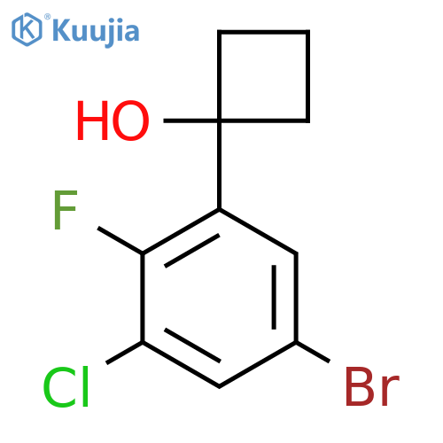 1-(5-Bromo-3-chloro-2-fluorophenyl)cyclobutanol structure