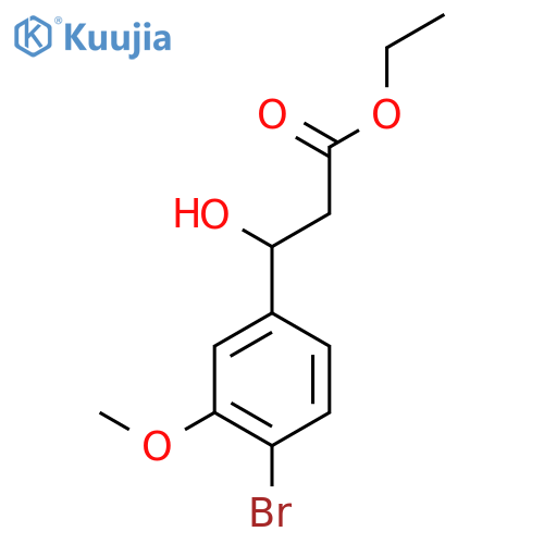 Ethyl 3-(4-Bromo-3-methoxyphenyl)-3-hydroxypropanoate structure