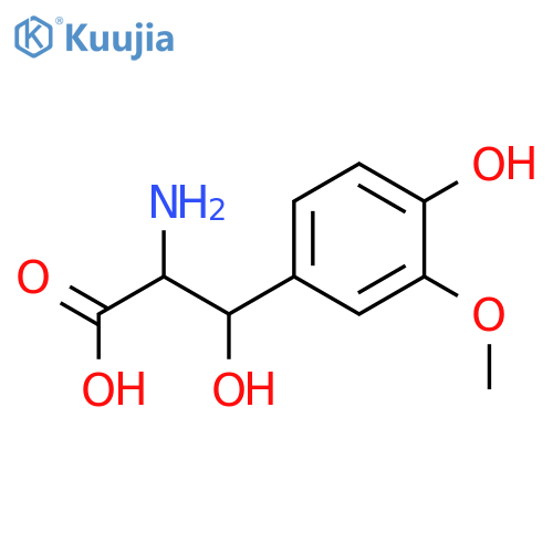 (βS)-rel-β-Hydroxy-3-methoxy-D-tyrosine structure