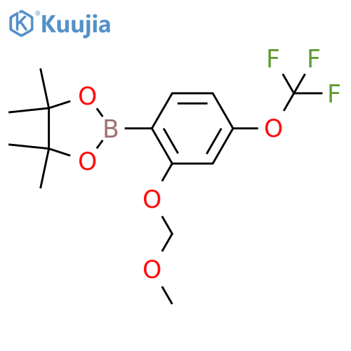 2-(2-(METHOXYMETHOXY)-4-(TRIFLUOROMETHOXY)PHENYL)-4,4,5,5 structure
