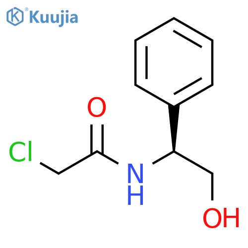 (S)-2-chloro-N-(2-hydroxy-1-phenylethyl)acetamide structure