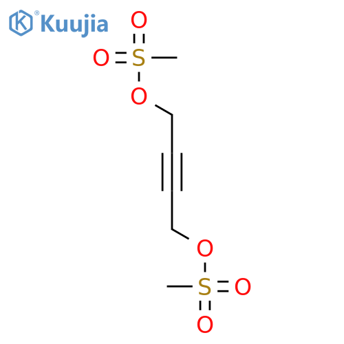 4-(methanesulfonyloxy)but-2-yn-1-yl methanesulfonate structure