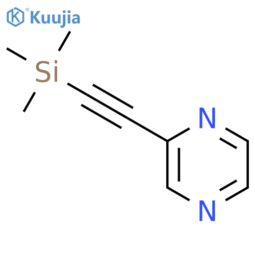 2-2-(trimethylsilyl)ethynylpyrazine structure