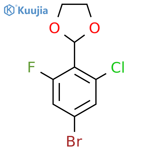 2-(4-Bromo-2-chloro-6-fluorophenyl)-1,3-dioxolane structure