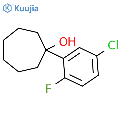 1-(5-Chloro-2-fluorophenyl)cycloheptanol structure