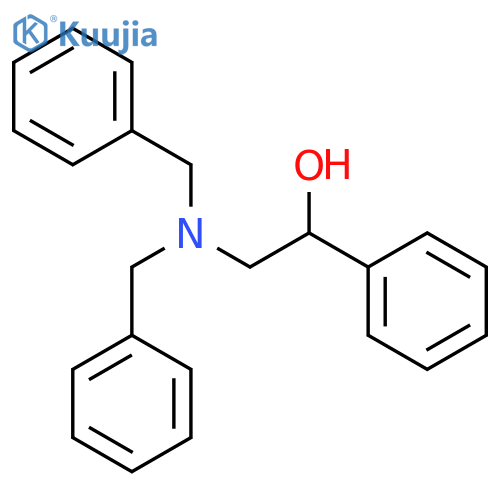 Benzenemethanol, a-[[bis(phenylmethyl)amino]methyl]- structure