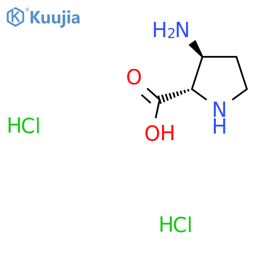 (2S,3S)-3-Aminopyrrolidine-2-carboxylic acid dihydrochloride structure