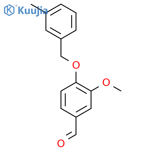 3-methoxy-4-[(3-methylphenyl)methoxy]benzaldehyde structure