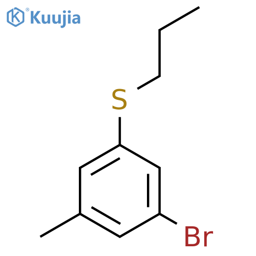 (3-Bromo-5-methylphenyl)(propyl)sulfane structure