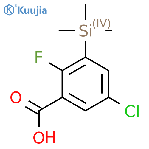5-Chloro-2-fluoro-3-(trimethylsilyl)benZoic acid structure