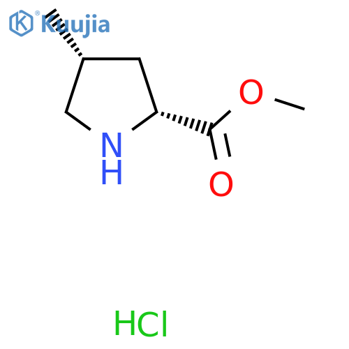 Methyl (2R,4R)-4-methylpyrrolidine-2-carboxylate hcl structure