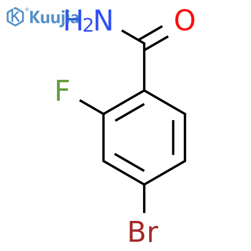 4-Bromo-2-fluorobenzamide structure