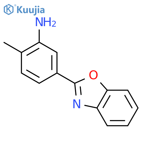 5-(1,3-benzoxazol-2-yl)-2-methylaniline structure