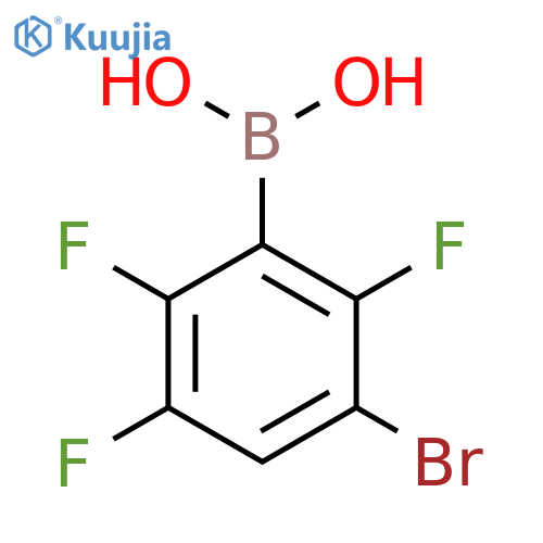(3-Bromo-2,5,6-trifluorophenyl)boronic acid structure