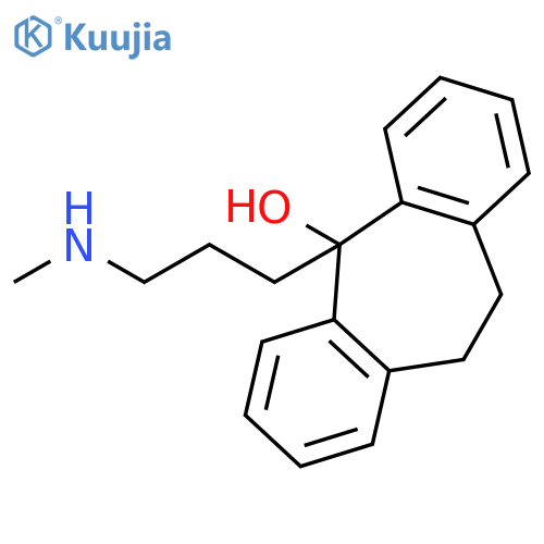 10,11-Dihydro-5-(3-(methylamino)propyl)-5H-dibenzo(a,d)cyclohepten-5-ol structure