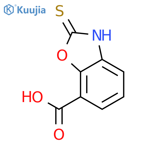 2-sulfanyl-1,3-benzoxazole-7-carboxylic acid structure