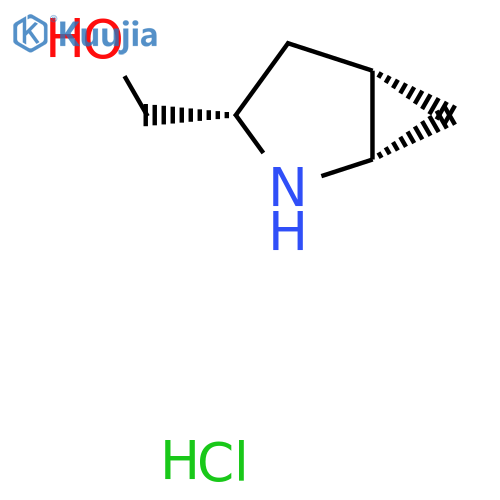 ((1S,3S,5S)-2-Azabicyclo[3.1.0]hexan-3-YL)methanol hcl structure