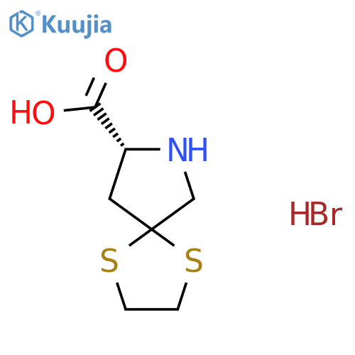 (8R)-1,4-dithia-7-azaspiro[4.4]nonane-8-carboxylic acid;hydrobromide structure