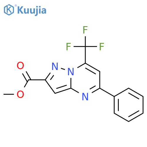 Methyl 5-Phenyl-7-(trifluoromethyl)-pyrazolo1,5-apyrimidine-2-carboxylate structure