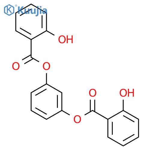 Benzoic acid,2-hydroxy-, 1,3-phenylene ester (9CI) structure