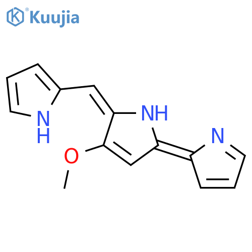 2,2'-Bi-1H-pyrrole,4-methoxy-5-(2H-pyrrol-2-ylidenemethyl)- structure