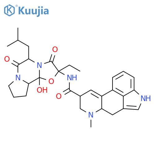 Ergotaman-3',6',18-trione,2'-ethyl-12'-hydroxy-5'-(2-methylpropyl)-, (5'a,8a)- (9CI) structure