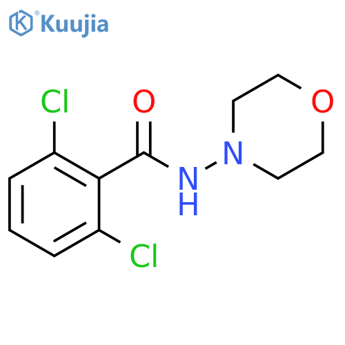2,6-dichloro-N-(morpholin-4-yl)benzamide structure
