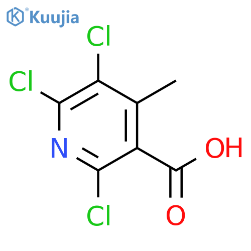 2,5,6-trichloro-4-methylpyridine-3-carboxylic acid structure