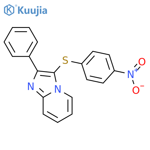 3-(4-nitrophenyl)sulfanyl-2-phenylimidazo1,2-apyridine structure