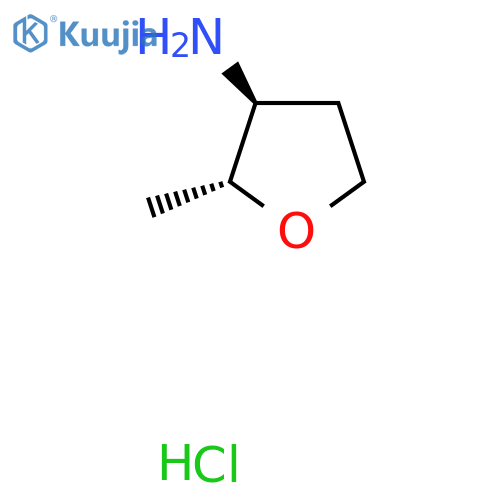 (2R,3S)-2-methyltetrahydrofuran-3-amine;hydrochloride structure