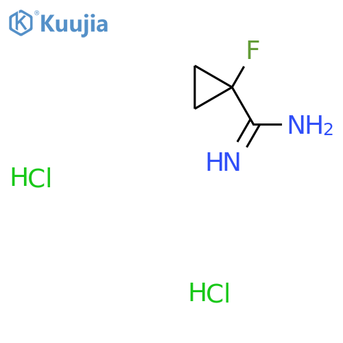 1-Fluorocyclopropanecarboxamidine;dihydrochloride structure