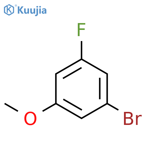 1-bromo-3-fluoro-5-methoxybenzene structure