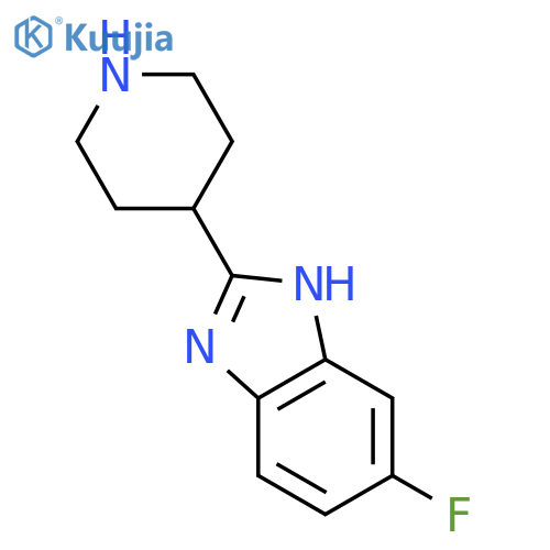 5-Fluoro-2-piperidin-4-yl-1H-benzoimidazole structure