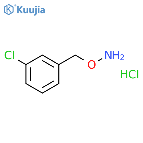 1-(aminooxy)methyl-3-chlorobenzene hydrochloride structure