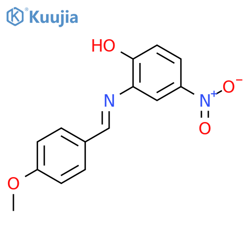 Phenol,2-[[(4-methoxyphenyl)methylene]amino]-4-nitro- structure