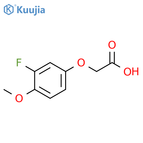 2-(3-Fluoro-4-methoxyphenoxy)acetic acid structure