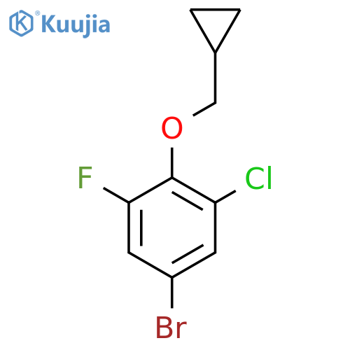 5-Bromo-1-chloro-2-(cyclopropylmethoxy)-3-fluorobenZene structure