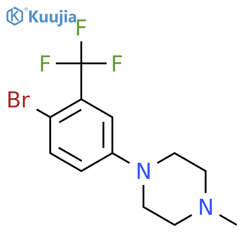 1-(4-Bromo-3-(trifluoromethyl)phenyl)-4-methylpiperaZine structure