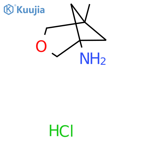 5-Methyl-3-oxabicyclo[3.1.1]heptan-1-amine;hydrochloride structure