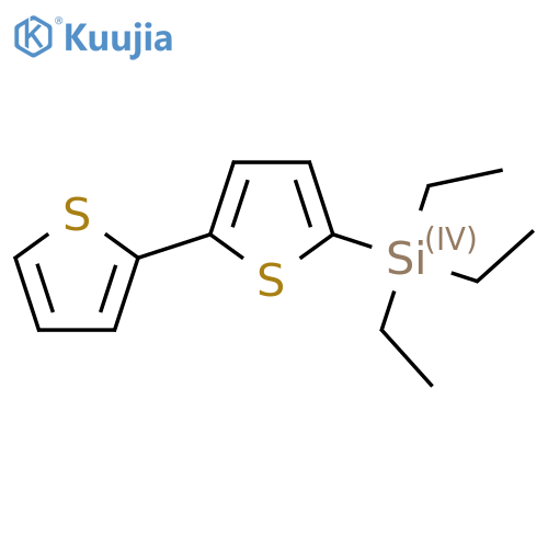 [2,2'-Bithiophen]-5-yltriethylsilane structure