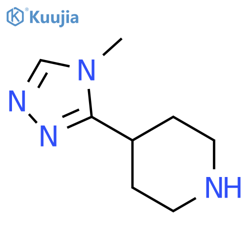 4-(4-Methyl-4H-1,2,4-triazol-3-yl)piperidine structure