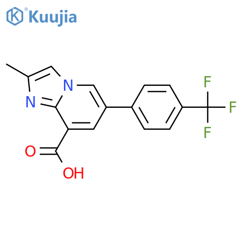 Imidazo[1,2-a]pyridine-8-carboxylic acid, 2-methyl-6-[4-(trifluoromethyl)phenyl]- structure