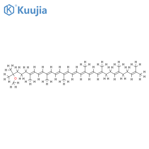 (all-E)-31-methoxy-2,6,10,14,19,23,27,31-octamethyl-dotriaconta-2,6,10,12,14,16,18,20,22,24,26-undecaene structure