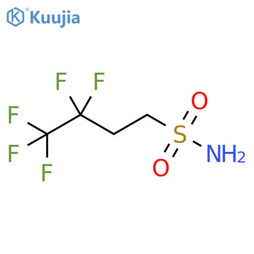 3,3,4,4,4-pentafluorobutane-1-sulfonamide structure